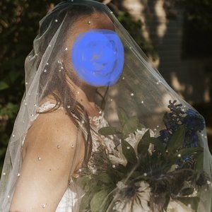 Long Wedding Veil with Pearls